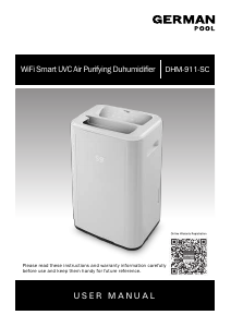 Manual German Pool DHM-911-SC Dehumidifier