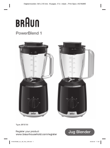 Handleiding Braun JB 1015 BK PowerBlend 1 Blender