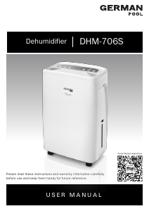 Manual German Pool DHM-706S Dehumidifier