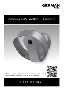 Handleiding German Pool EFB-W526 Ventilator