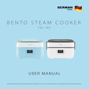 Handleiding German Pool FSL-103 Stoomkoker