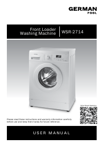 Handleiding German Pool WSR-2714 Wasmachine