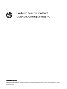 Bedienungsanleitung HP OMEN GT16-0776ng Desktop