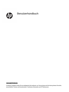 Bedienungsanleitung HP OMEN 16-ah0760ng Notebook