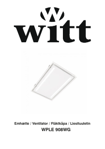 Käyttöohje Witt WPLE908WG Liesituuletin