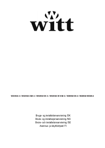 Käyttöohje Witt WS958 WXM-4 Liesituuletin