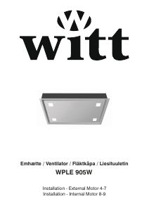 Brugsanvisning Witt WPLE905W Emhætte