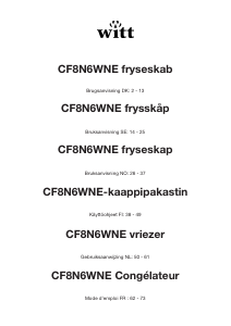 Käyttöohje Witt CF8N6WNE Pakastin