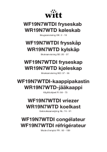 Brugsanvisning Witt WF19N7WTEI Fryser