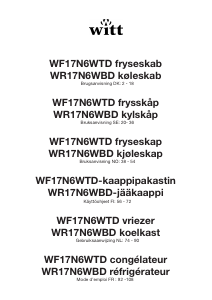 Bruksanvisning Witt WF17N6WTD Fryser