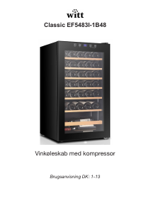 Brugsanvisning Witt EF4383I-1B28 Vinkøleskab