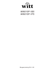 Brugsanvisning Witt WI6015P-1P5 Vinkøleskab