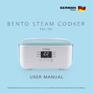 Handleiding German Pool FSL-101 Stoomkoker