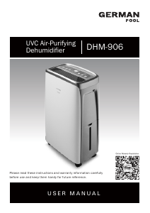 Manual German Pool DHM-906 Dehumidifier