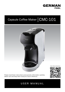 Manual German Pool CMC-101 Coffee Machine