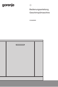 Bedienungsanleitung Gorenje GV663B95 Geschirrspüler