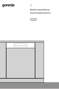 Bedienungsanleitung Gorenje GI663B90X Geschirrspüler