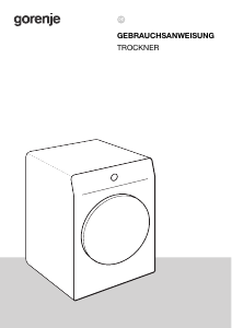 Bedienungsanleitung Gorenje D5G48D Trockner