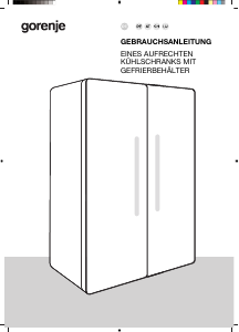 Bedienungsanleitung Gorenje NRS917C41X Kühl-gefrierkombination