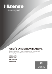 Bruksanvisning Hisense HRCD640GB Kyl-frys