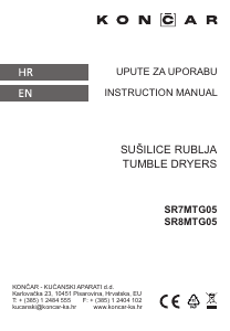 Bruksanvisning Končar SR8MTG05 Torktumlare