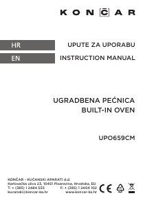 Priručnik Končar UPO659CM Pećnica
