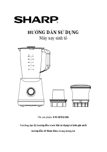 Hướng dẫn sử dụng Sharp EM-SP252-BK Máy xay sinh tố