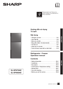 Hướng dẫn sử dụng Sharp SJ-XP500AE-SL Tủ đông lạnh