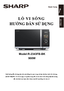 Hướng dẫn sử dụng Sharp R-2343FB-BK Lò vi sóng