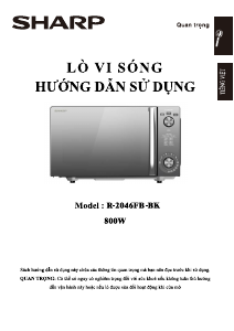 Handleiding Sharp R-2046FB-BK Magnetron