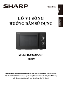Hướng dẫn sử dụng Sharp R-2348V-BK Lò vi sóng