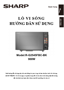 Hướng dẫn sử dụng Sharp R-G2545FBC-BK Lò vi sóng