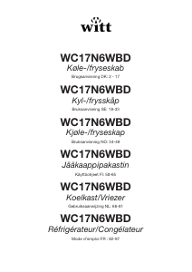 Käyttöohje Witt WC17N6WBD Jääkaappipakastin