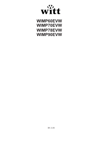 Brugsanvisning Witt WIMP90EVW Kogesektion