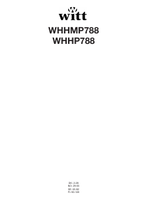 Brugsanvisning Witt WHHMP788 Kogesektion