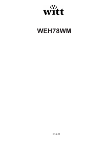 Brugsanvisning Witt WEH78WM Kogesektion