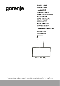 Instrukcja Gorenje WHI66236B Okap kuchenny