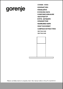 Priručnik Gorenje WHT66236B Kuhinjska napa