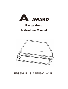 Bruksanvisning Award PPS6021WH-SI Köksfläkt