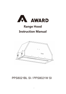 Bruksanvisning Award PPS8021WH-SI Köksfläkt