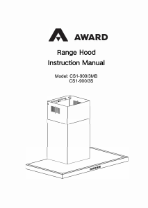 Manual Award CS1-900/3S Cooker Hood