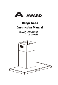 Manual Award CS1-902ST Cooker Hood