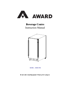 Handleiding Award ODBC378S Koelkast