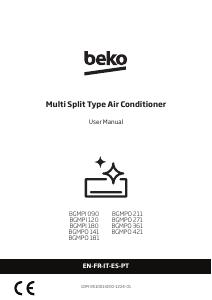 Bruksanvisning BEKO BGMPI 180 Luftkonditionering