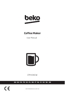 Bruksanvisning BEKO CFM 4340 W Kaffebryggare