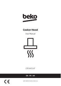 Bruksanvisning BEKO CFB 9433 XF Köksfläkt