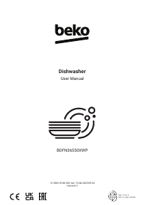 Handleiding BEKO BDFN36550XWP Vaatwasser