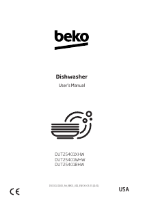 Bruksanvisning BEKO DUT25401BHW Diskmaskin