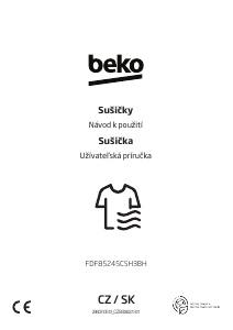 Manuál BEKO FDF85245CSH3BH Sušák