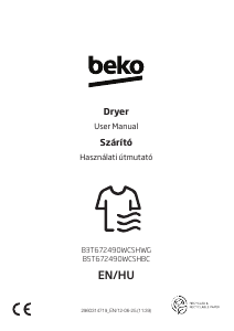 Használati útmutató BEKO B3T672490WCSHWG Szárító